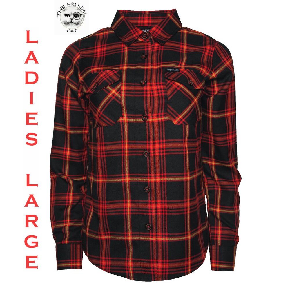 DIXXON x MESHUGGAH IMMUTABLE Flannel Shirt - Collab - Women's Large